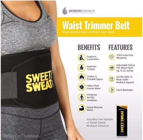 Sweet Sweat Review - Waist Trimmer Workout Belt | Sweet sweat waist ...