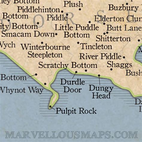 The Marvellous Map Of Great British Place Names By all things Brighton ...