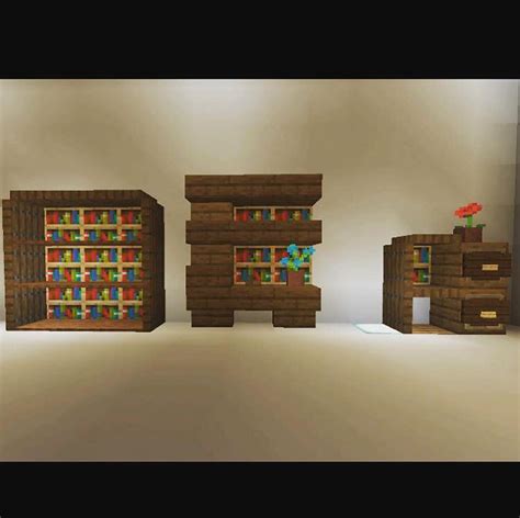 Some nice bookshelf ideas : Minecraft | Minecraft furniture, Minecraft ...