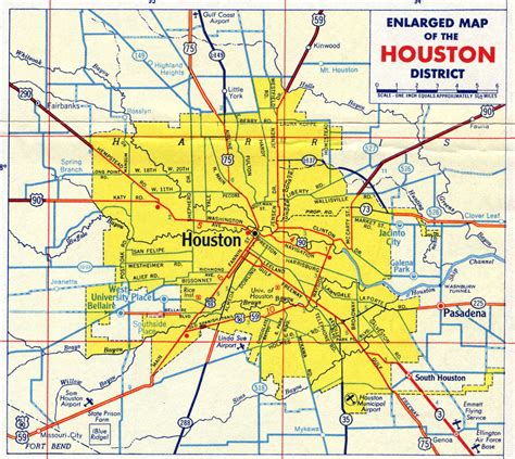 Printable Houston Map - Printable Templates