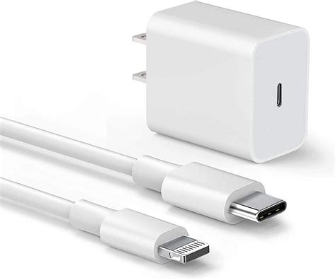 iPhone Fast Charger | iPhone 12 ProMax | 20W USB C Wall Adapter with 1m ...