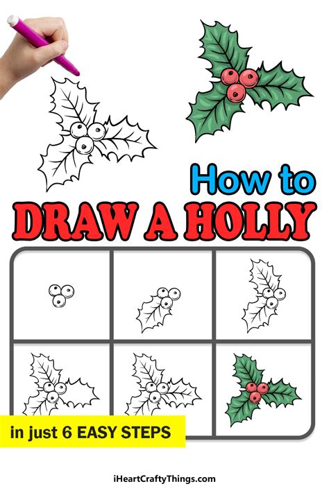 How Do You Draw Holly Leaves - Dellinger Knobson