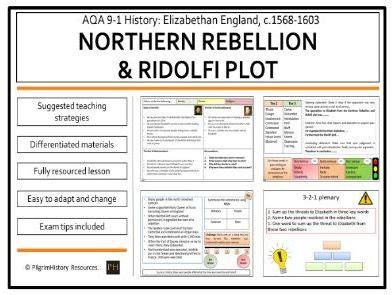 Northern Rebellion and Ridolfi Plot | Teaching Resources