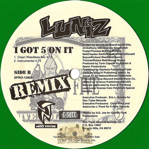 Luniz - I Got 5 On It Remix: Record | Rap Music Guide