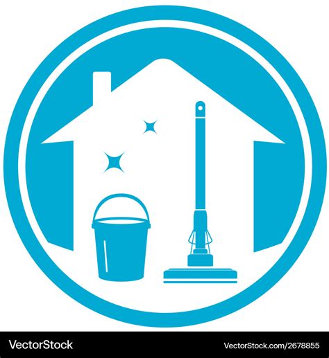 Cleaning house icon Royalty Free Vector Image - VectorStock