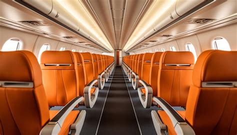 Premium AI Image | Airplane cabin interior design