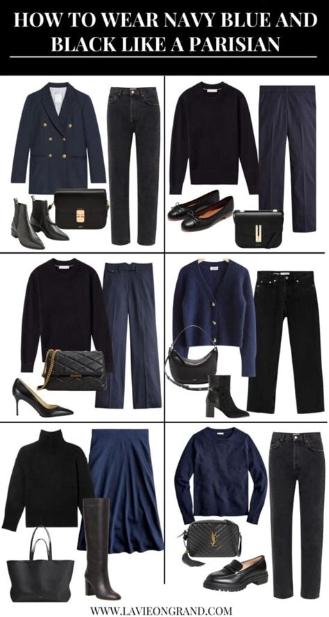 How To Wear Navy and Black Together Like A Parisian