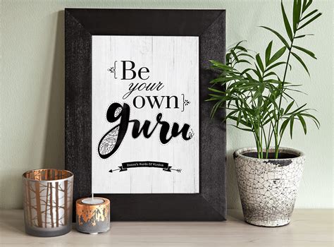 Be Your Own Guru Personalized Print – Jibe Prints