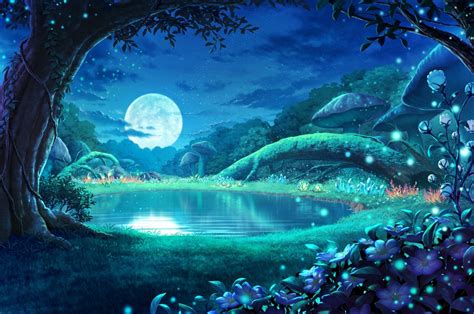 Moonlight Forest Wallpapers - Top Free Moonlight Forest Backgrounds ...