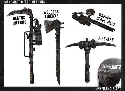 Makeshift melee weapons, just some fun concepts. : r/dyinglight