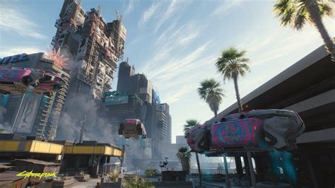 New Cyberpunk 2077 Screenshot Showcases Daytime Buildings and Flying ...