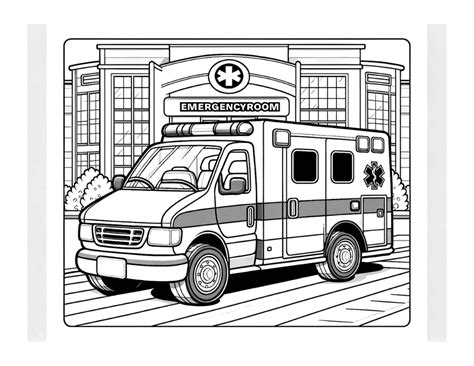 Free Printable Ambulance Coloring Pages