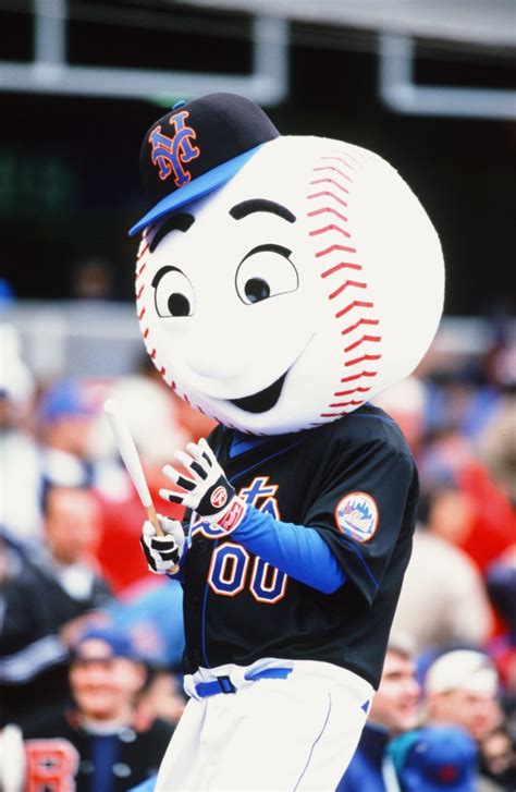 Mr. Met in Black Alternate Jersey - Mets History