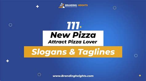 111 New Pizza slogans Ideas & Taglines to Attract Pizza Lover - BH