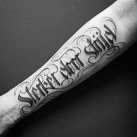 Old English Script Tattoo Font