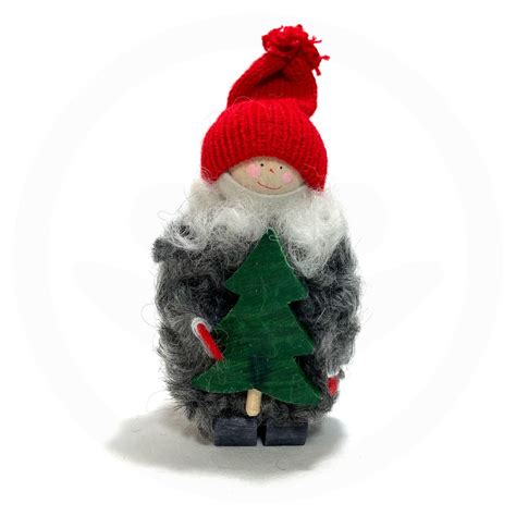 Swedish Christmas Tomte Kid with Tree