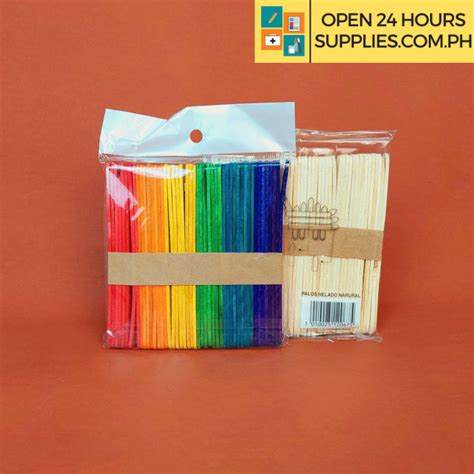 Popsicle Stick (Unbranded) - Assorted Colors - Supplies 24/7 Delivery