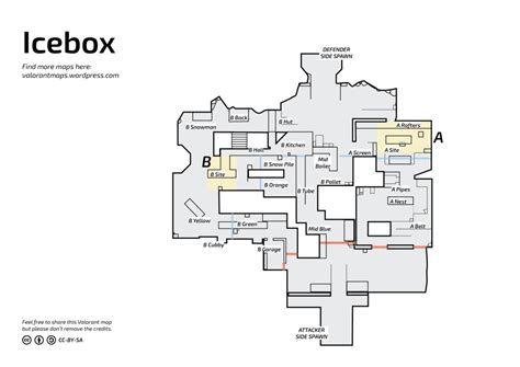 Valorant Icebox Map Layout