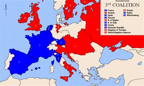 European coalitions from 1792 to 1815