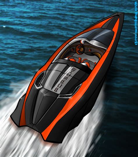 Porsche Speed-boat Concept Design Rendering | Bateaux de luxe, Bateaux ...