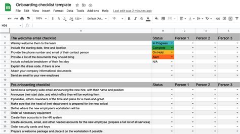 Employee Onboarding Checklist Template Excel – NBKomputer