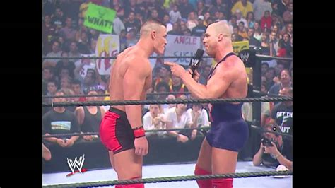 John Cena makes his WWE debut against Kurt Angle - YouTube