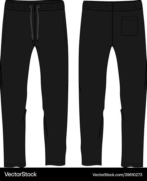 Design Black Sweatpants Template