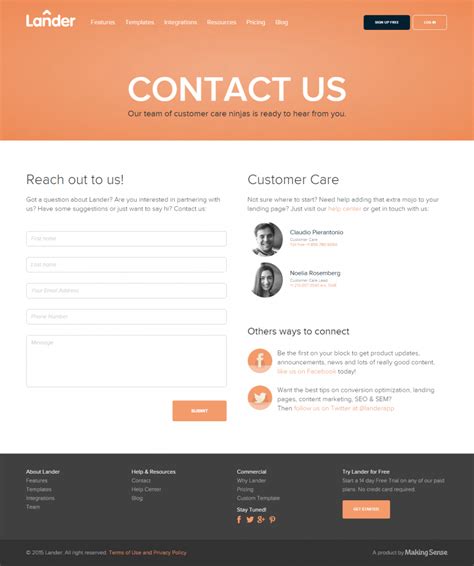 10+ Contact Pages with Great User-Experience - 85ideas.com