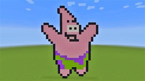 Patrick Star From Spongebob Pixel Art Templates Minecraft Pixel Art ...