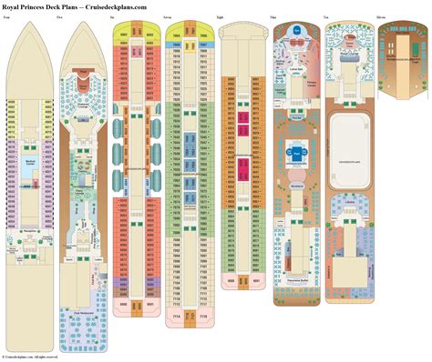 Royal Princess Deck Plans, Diagrams, Pictures, Video