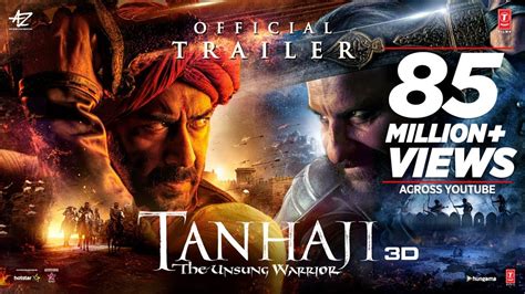 Tanhaji: The Unsung Warrior - Official Trailer | Ajay D, Saif Ali K ...