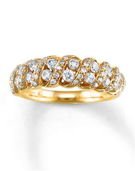 Kay Jewelers Diamond Anniversary Band 14K Yellow Gold Round 3/4ct tw ...