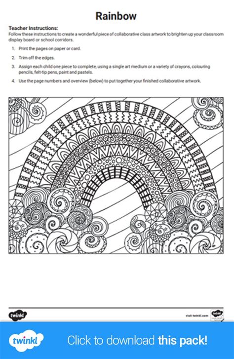 Create a magical display with this colouring activity! Assign each ...