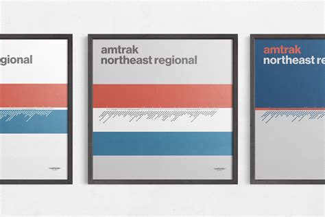 Northeast Regional Amtrak Map / Minimal Poster Print / NYC - Etsy UK