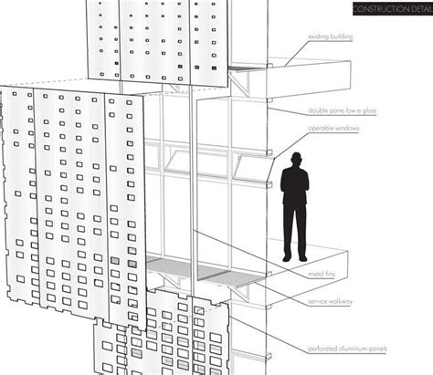 Perforated Metal Wall Section