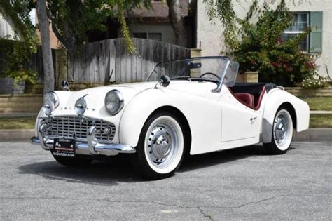 1959 Triumph TR3 Roadster - White w/ Red Interior for sale - Triumph ...