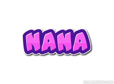 Nana ロゴ | フレーミングテキストからの無料の名前デザインツール