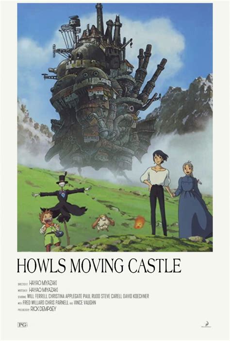 Howls Moving Castle Movie Poster | Howl's moving castle movie, Howls ...