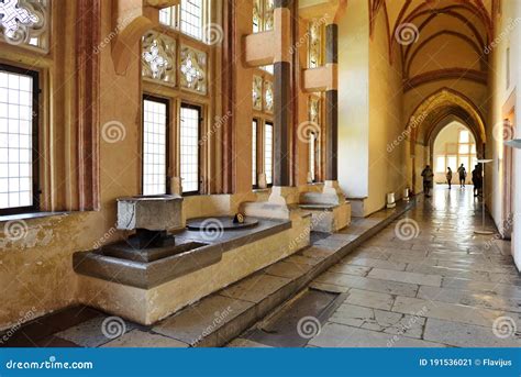 Interior of Teutonic Order Castle Editorial Photo - Image of corridor ...