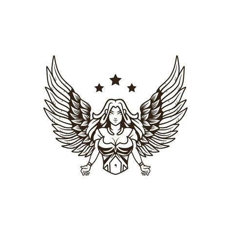 angel mascot logo vector illustration, angel design template. 30335890 ...