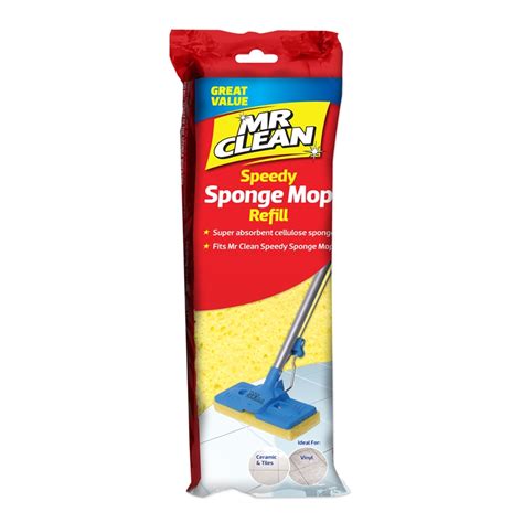 Mr Clean Speedy Sponge Mop Squeeze Refill | Bunnings Warehouse