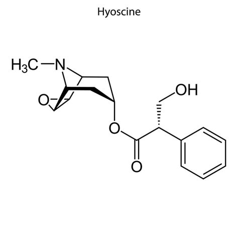 Skeletal formula of chemical molecule. 8099858 Vector Art at Vecteezy