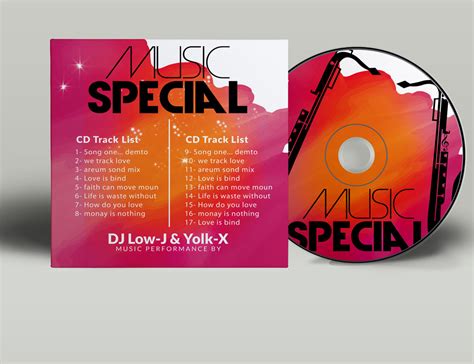 CD Cover Psd Template | Creative Stationery Templates ~ Creative Market