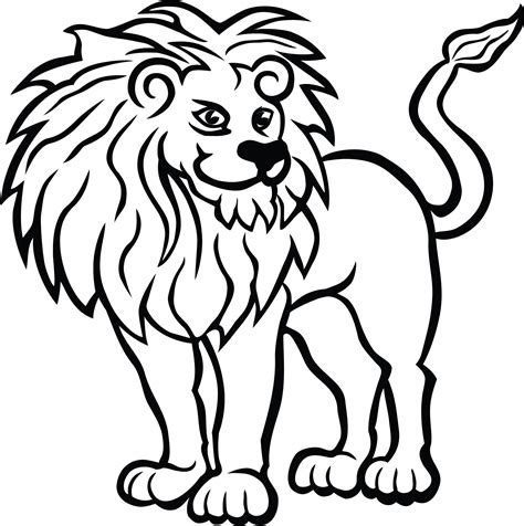 Lion Black And White Clip Art Black And White Black Lion Clipart Pets ...