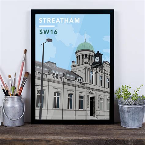 Streatham Library SW16 - Giclée Art Print – South London Club