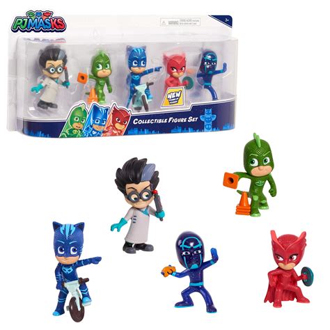 Buy PJ S Collectible 5-Piece Figure Set,Catboy, Owlette, Gekko, Romeo ...