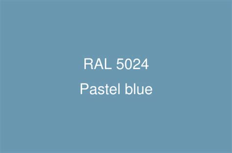 RAL 5024 Colour (Pastel blue) - RAL Blue colours | RAL Colour Chart UK