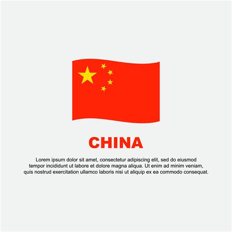 China Flag Background Design Template. China Independence Day Banner ...