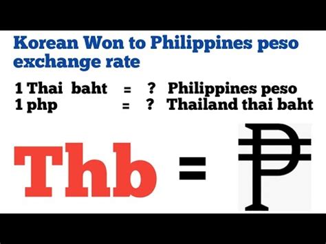 thailand thai bath to philippines peso exchange rate today ...