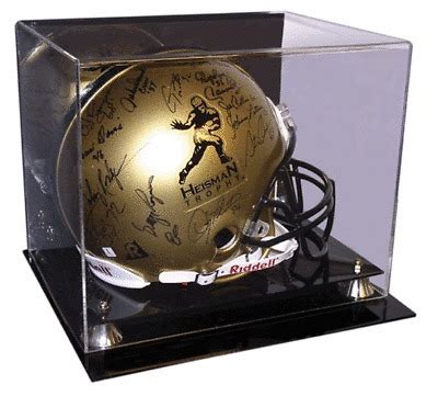 Deluxe Full Size Football Helmet Display UV Case w/ Mirror - Brand New ...